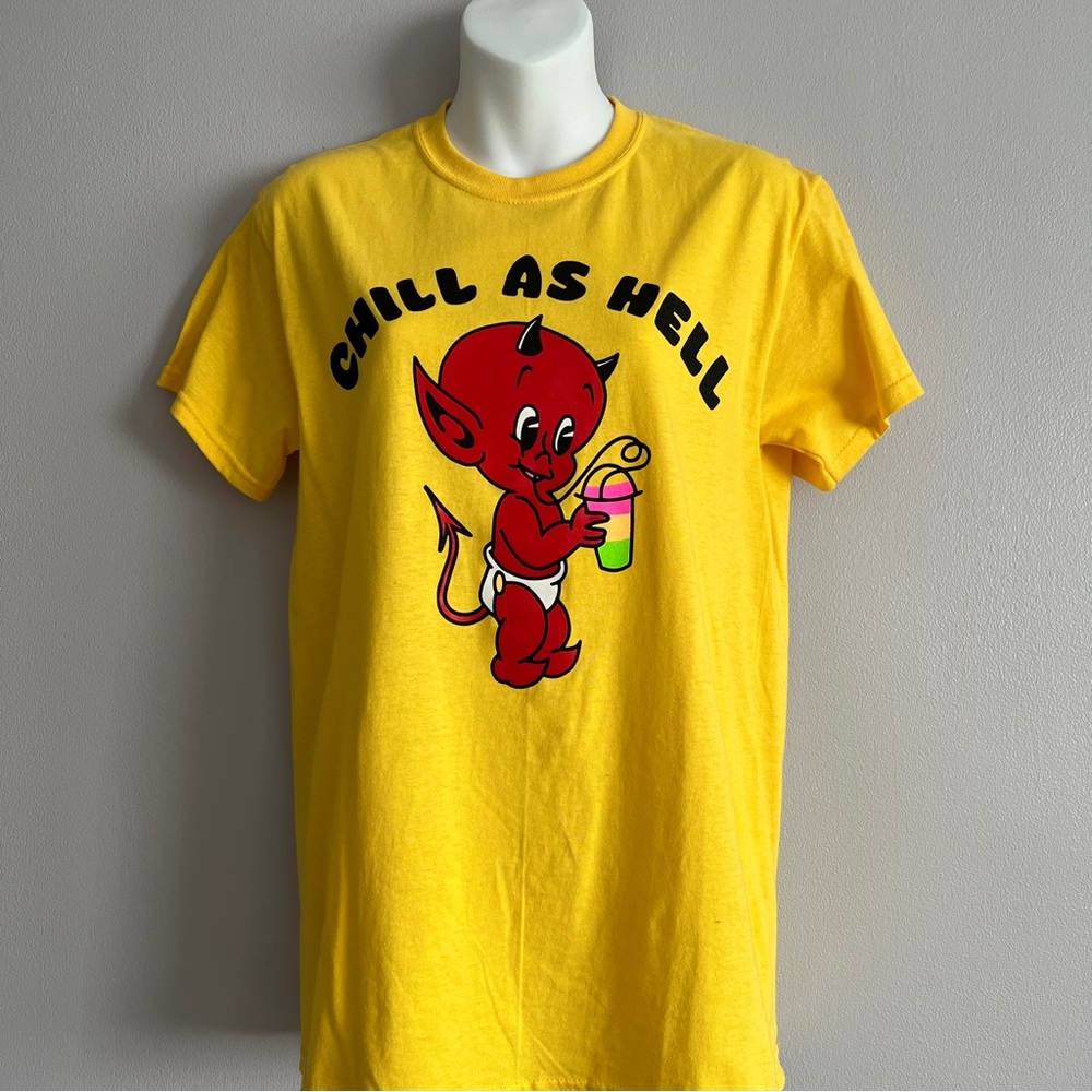 SLUSHCULT| CHILL AS HELL T SHIRT